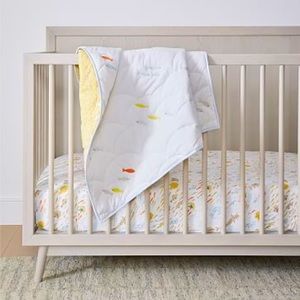 West Elm Crib with Colorful Bedding